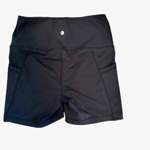 Athletic Shorts High Waist Yoga Running Workout Pocket‎ Bike Shorts